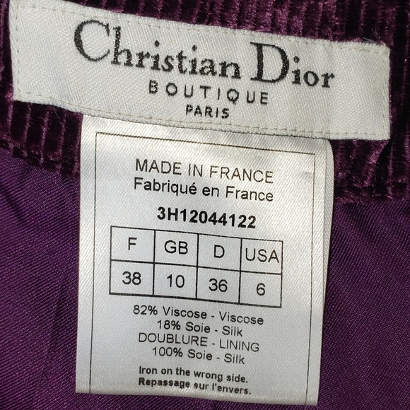 Christian Dior 100% silk pants and viscose lining - Picture 3 of 4